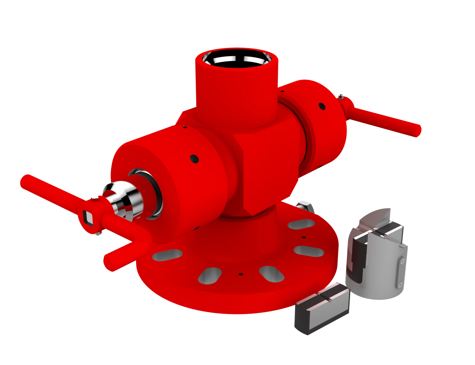 Manual ram blowout preventer “PR-Tekhno” to seal a wellhead, with replaceable rams