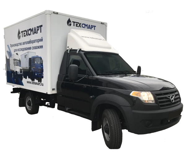 Mobile logging cabin, logging truck, well testing unit